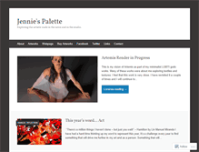 Tablet Screenshot of jenniespalette.com